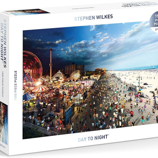 Galison Stephen Wilkes Day To Night Coney Island Jigsaw Puzzle (1500 Pieces)