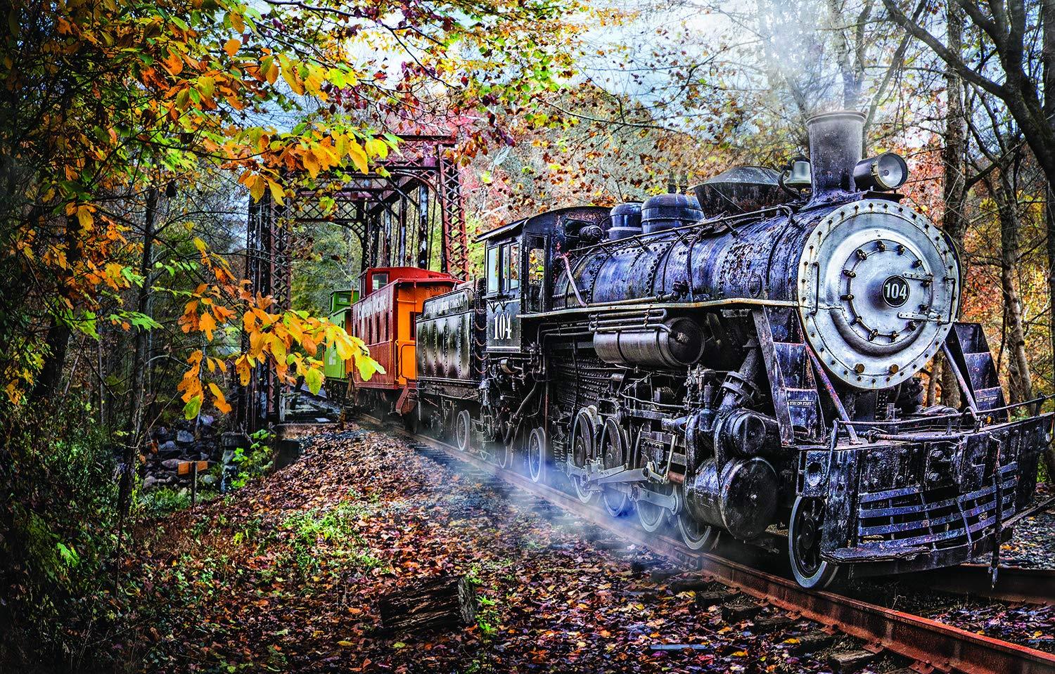 Sunsout Train's Coming, Celebrate Life Gallery Jigsaw Puzzle (1000 Pieces)