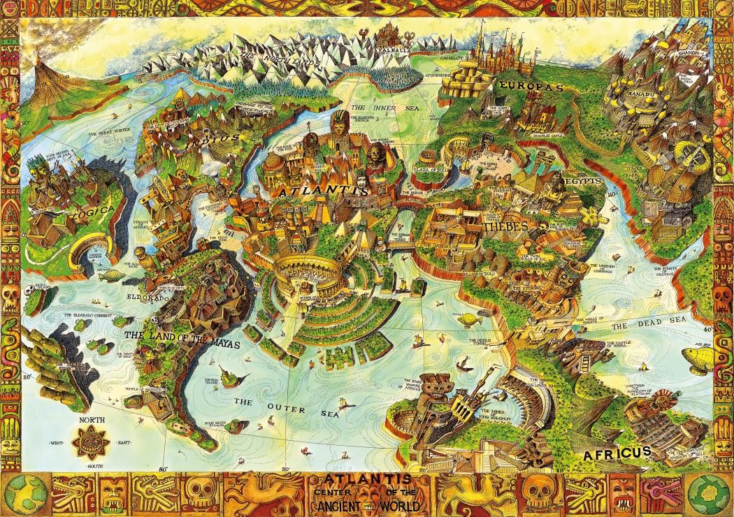 Bluebird Atlantis Center Of The Ancient World Jigsaw Puzzle (1000 Pieces)