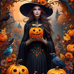 Bluebird Halloween Witch Jigsaw Puzzle (500 Pieces)