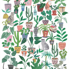 Pieces & Peace Cats and Plants Jigsaw Puzzle (500 Pieces)