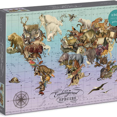 Galison Endangered Species, Wendy Gold Jigsaw Puzzle (1500 Pieces)