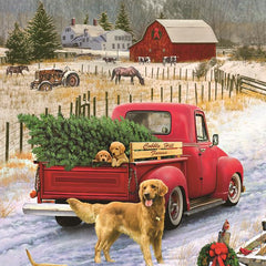 Cobble Hill Christmas on the Farm Jigsaw Puzzle (1000 Pieces)