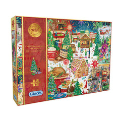 Gibsons Christmas Around The World Special Edition Gold Foil Jigsaw Puzzle (500 Pieces)