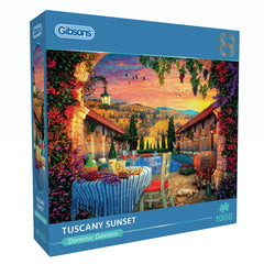 Gibsons Tuscany Sunset Jigsaw Puzzle (1000 Pieces) DAMAGED BOX