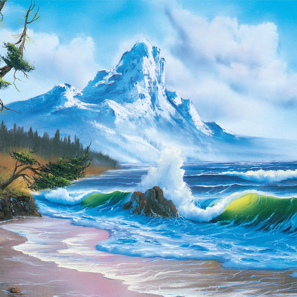 Schmidt Mountain by the Sea, Bob Ross Jigsaw Puzzle (1000 Pieces)