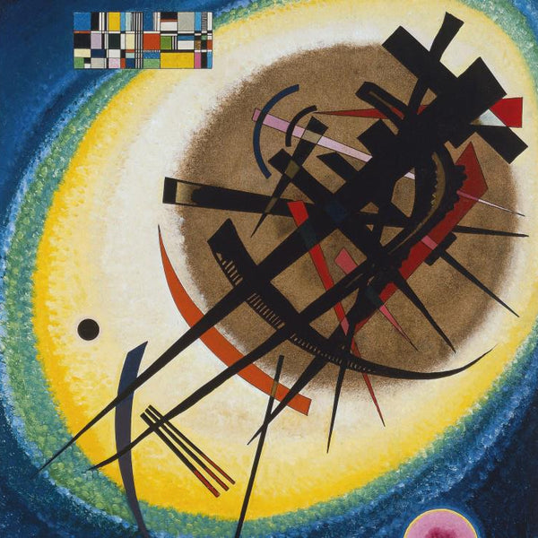 Grafika Wassily Kandinsky : In the Bright Oval, 1925 Jigsaw Puzzle (1000 Pieces)