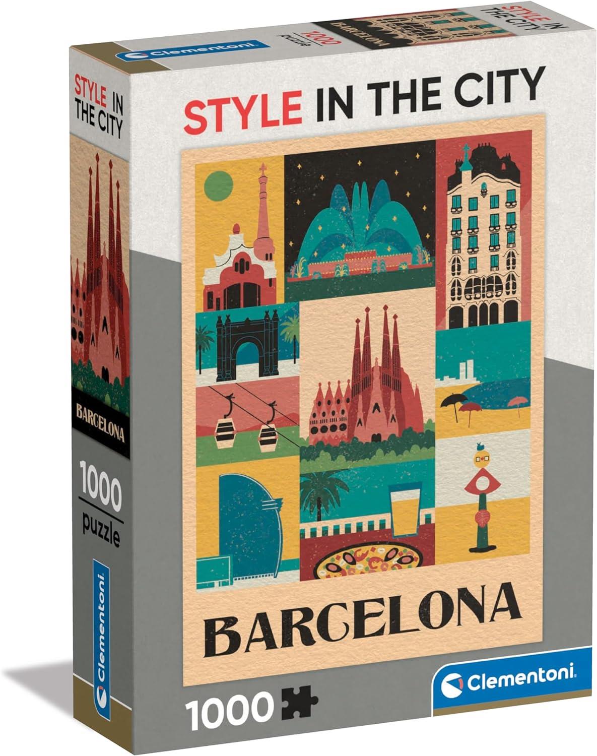 Clementoni Style In The City Barcelona Jigsaw Puzzle (1000 Pieces)