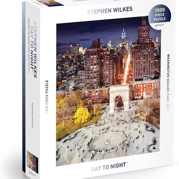 Galison Stephen Wilkes Day To Night Washington Square Park Jigsaw Puzzle (1000 Pieces)