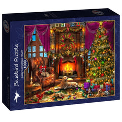 Bluebird Cosy Christmas Room Jigsaw Puzzle (1000 Pieces)