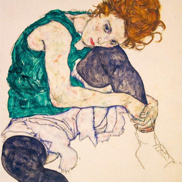 Bluebird Art Schiele - Seated Woman with Legs Drawn Up Jigsaw Puzzle (1000 Pieces)