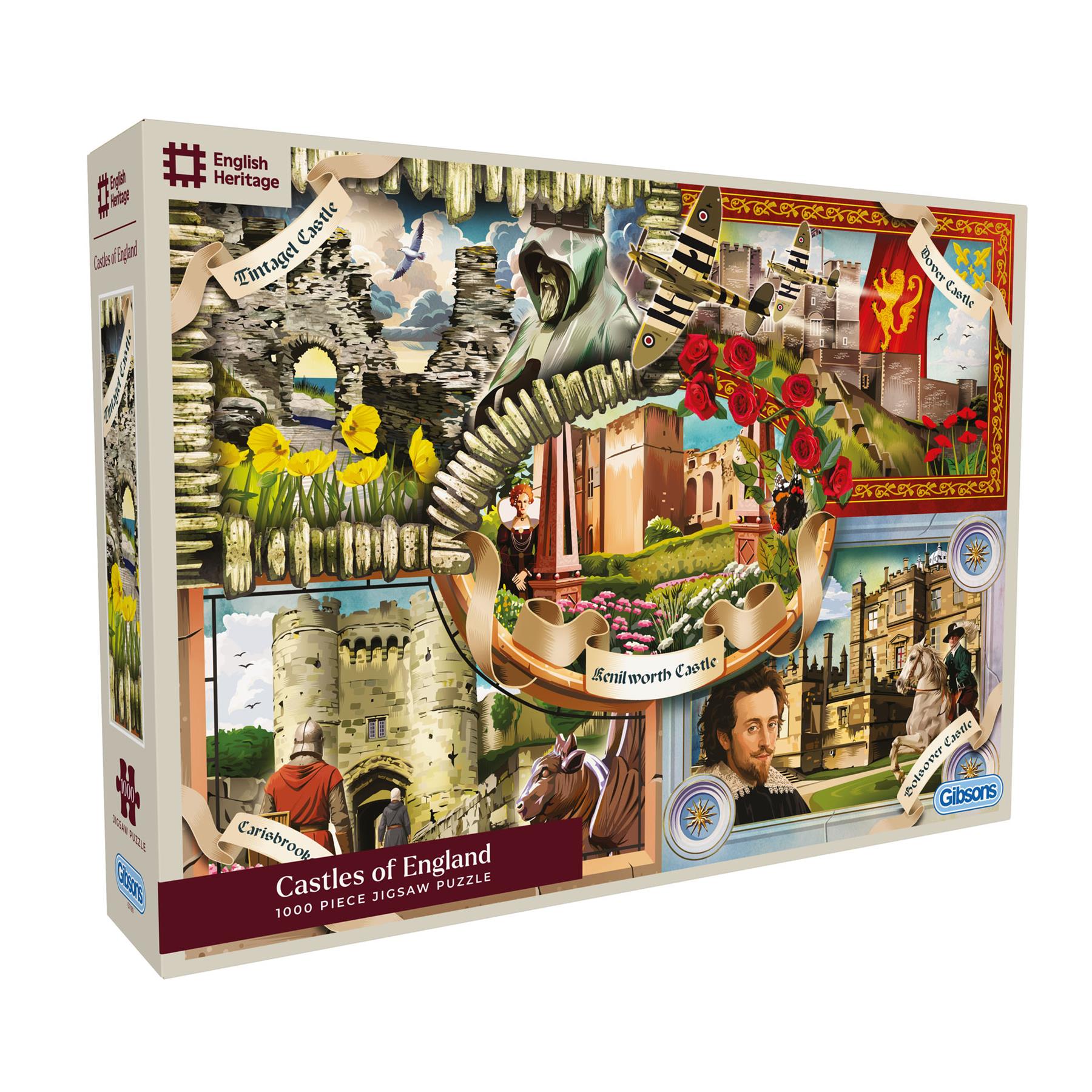 Gibsons English Heritage: Historic Castles Jigsaw Puzzle (1000 Pieces)