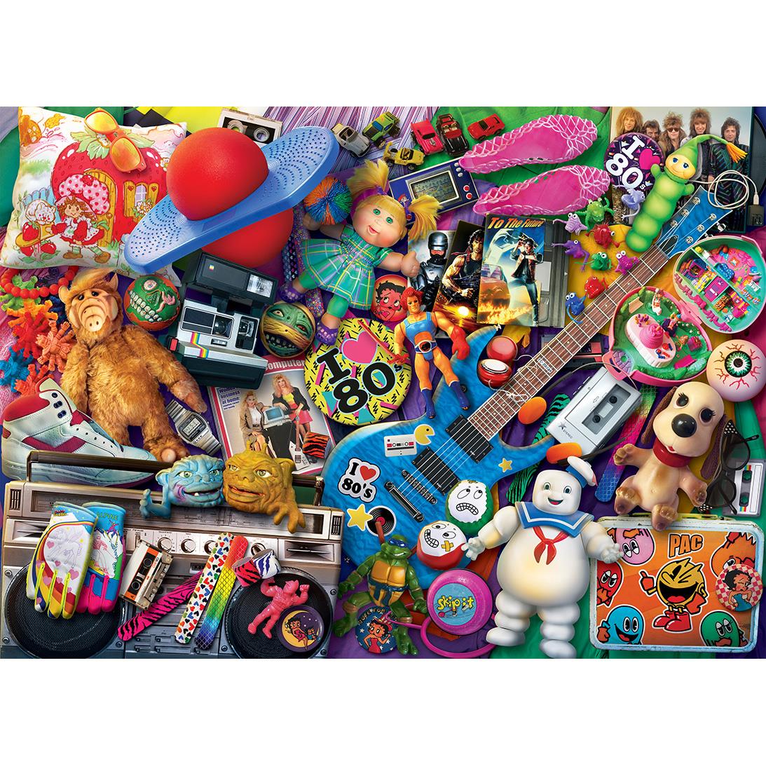 Gibsons We Love The 80's Jigsaw Puzzle (1000 Pieces) DAMAGED BOX