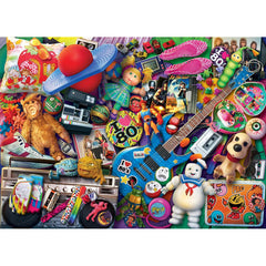 Gibsons We Love The 80's Jigsaw Puzzle (1000 Pieces) DAMAGED BOX