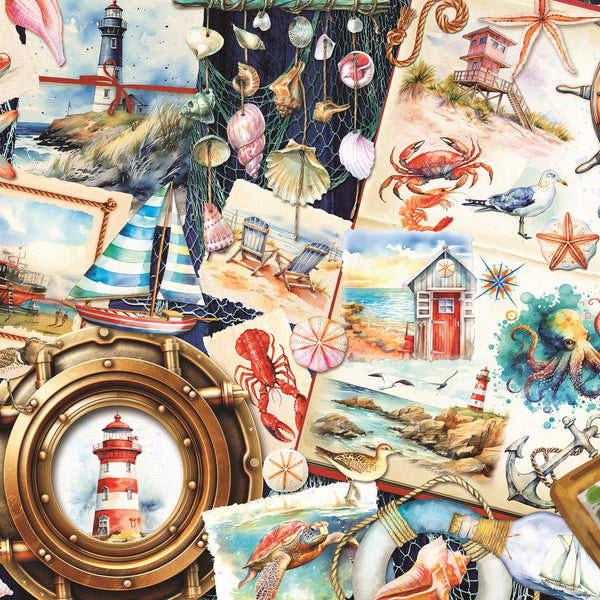 Cobble Hill Seashore Sketchbook Jigsaw Puzzle (1000 Pieces)