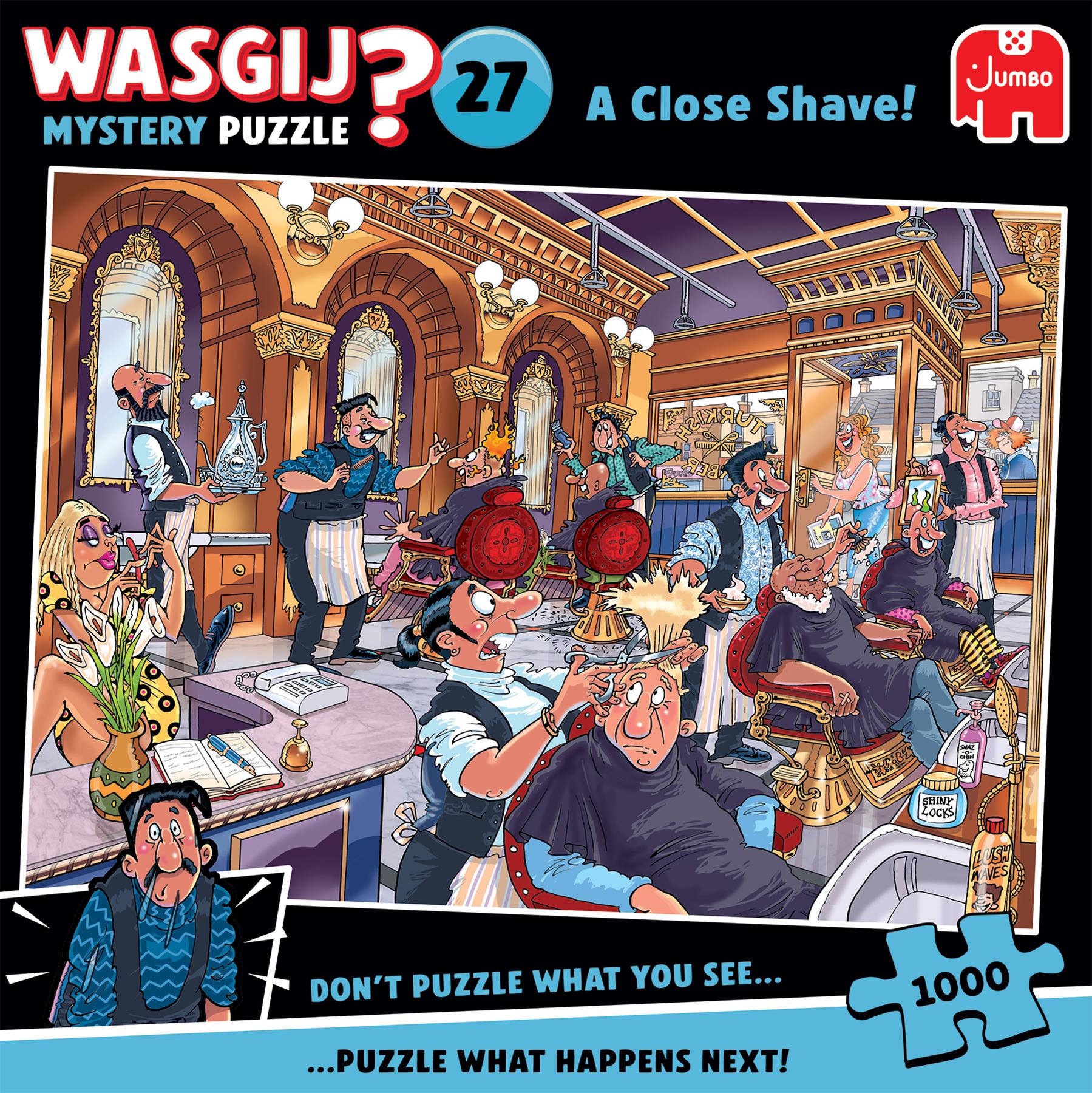 Wasgij Mystery 27 A Close Shave! Jigsaw Puzzle (1000 Pieces)