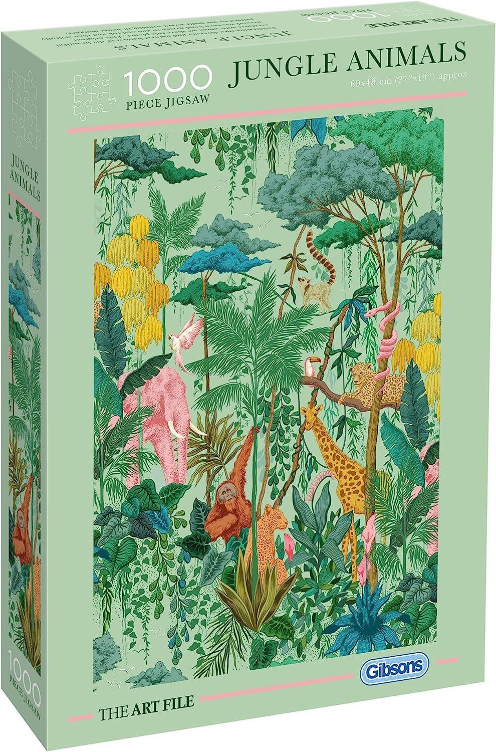 Gibsons Jungle Animals, The Art File Jigsaw Puzzle (1000 Pieces)