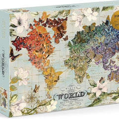 Galison Winged Metamorphosis, Wendy Gold Foil Jigsaw Puzzle (1000 Pieces)