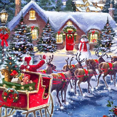 Bluebird Santa And Sleigh Jigsaw Puzzle (500 Pieces)