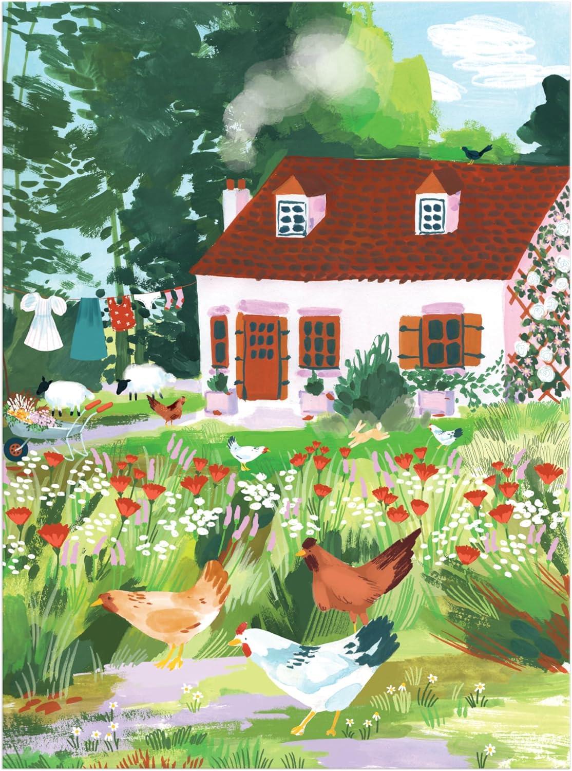 Galison Cottage Wildflowers Jigsaw Puzzle (1000 Pieces)