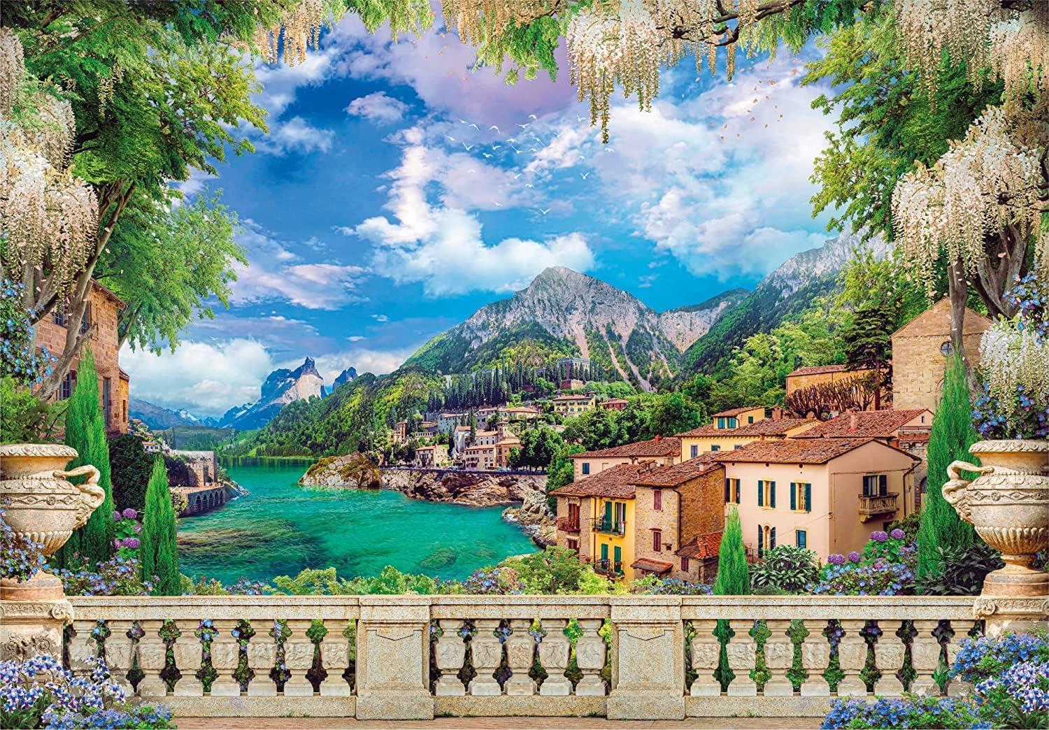 Clementoni Lush Terrace On Lake Jigsaw Puzzle (3000 Pieces)