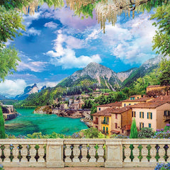 Clementoni Lush Terrace On Lake Jigsaw Puzzle (3000 Pieces)