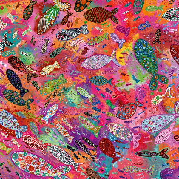 Ravensburger Fish in Fuchsia Jigsaw Puzzle (500 Pieces)