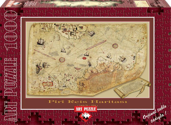 Art Puzzle The Piri Reis Map Jigsaw Puzzle (1000 Pieces)