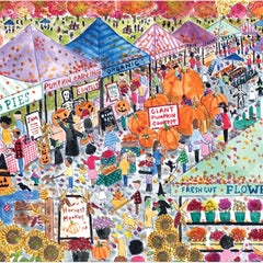 Galison Michael Storrings Harvest Market Jigsaw Puzzle (1000 Pieces)
