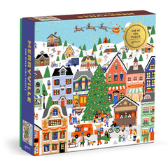 Galison Merryville Foil Jigsaw Puzzle (500 Pieces)