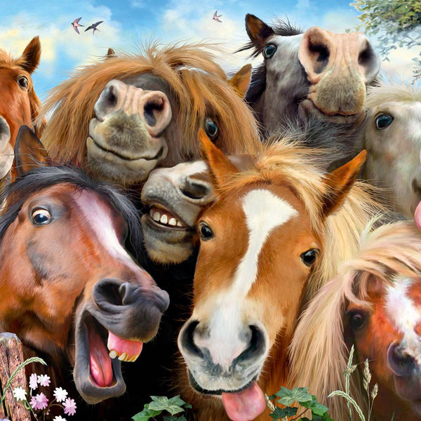 Ravensburger Selfies Horsing Around Jigsaw Puzzle (500 Pieces)