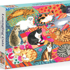 Galison Lounging Cats Jigsaw Puzzle (1000 Pieces)