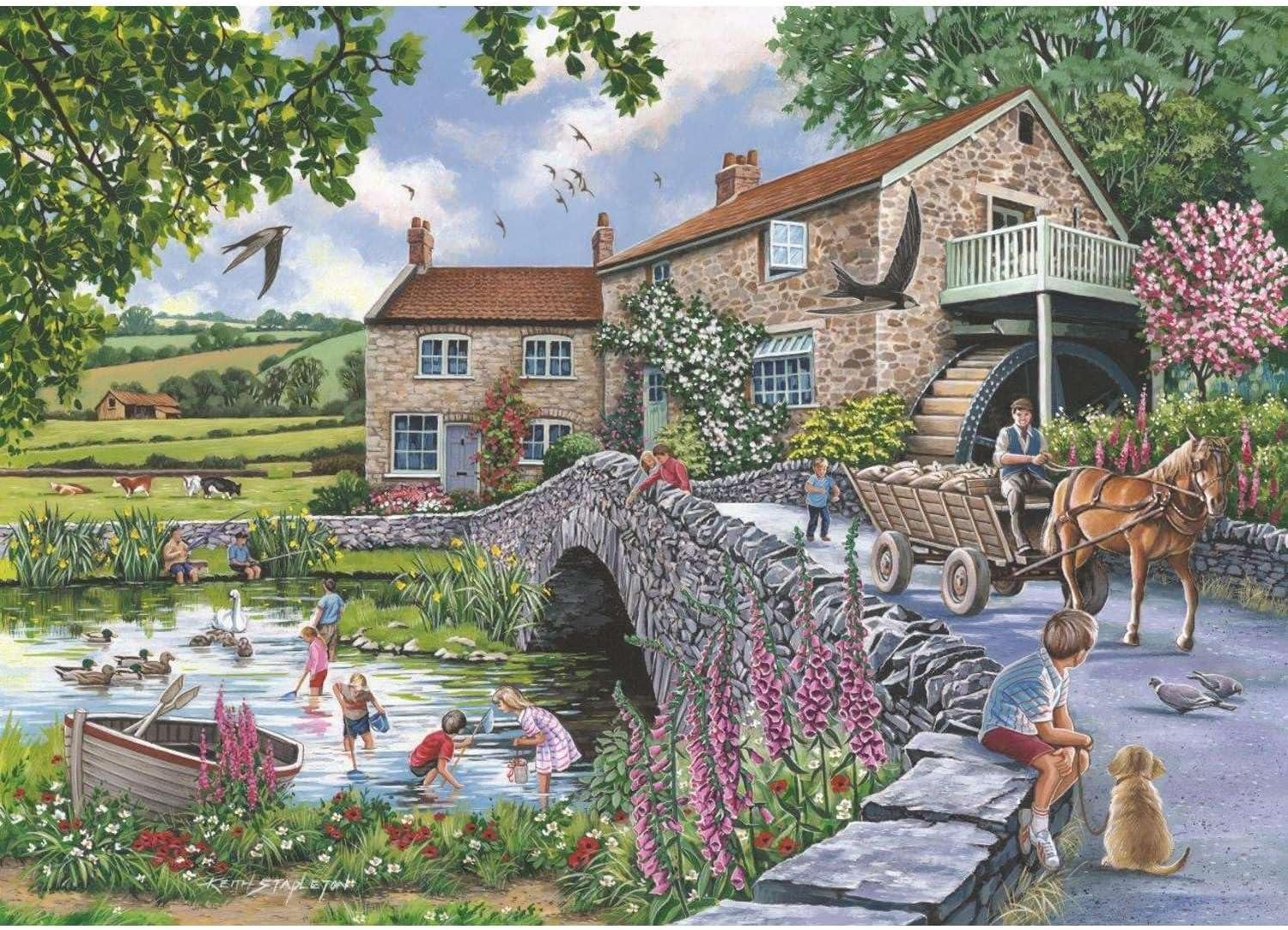 House of Puzzles Old Mill Jigsaw Puzzle (1000 Pieces)