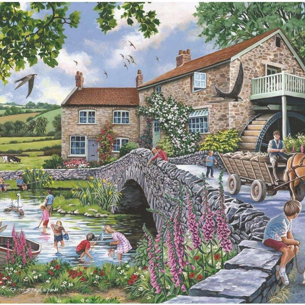 House of Puzzles Old Mill Jigsaw Puzzle (1000 Pieces)
