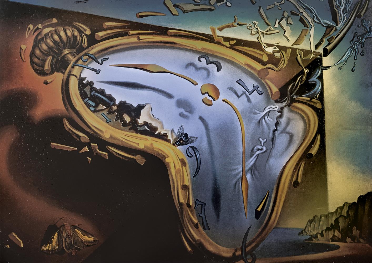 Bluebird Art Dali - Soft Watch Exploding in 888 Particles after Twenty Years of Total Immobility Jigsaw Puzzle (1000 Pieces)