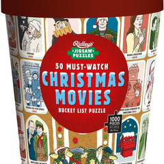 Ridleys 50 Must-Watch Christmas Movies Bucket List Jigsaw Puzzle (1000 Pieces)