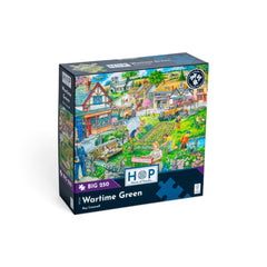 House of Puzzles Wartime Green - Big Jigsaw Puzzle (250 XL Pieces)