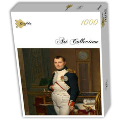 Grafika Jacques-Louis David: The Emperor Napoleon In His Study At The Tuileries, 1812 Jigsaw Puzzle (1000 Pieces)