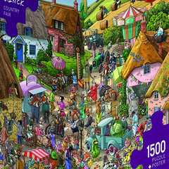 Heye Triangular Country Fair, Tanck Jigsaw Puzzle (1500 Pieces)