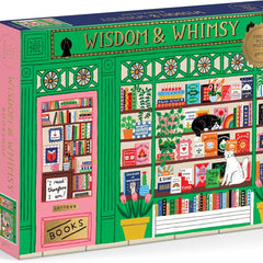 Galison Wisdom & Whimsy Bookshop Foil Jigsaw Puzzle (1000 Pieces)