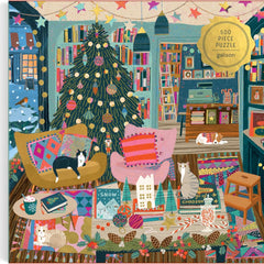 Galison Season's Readings Foil Jigsaw Puzzle (500 Pieces)