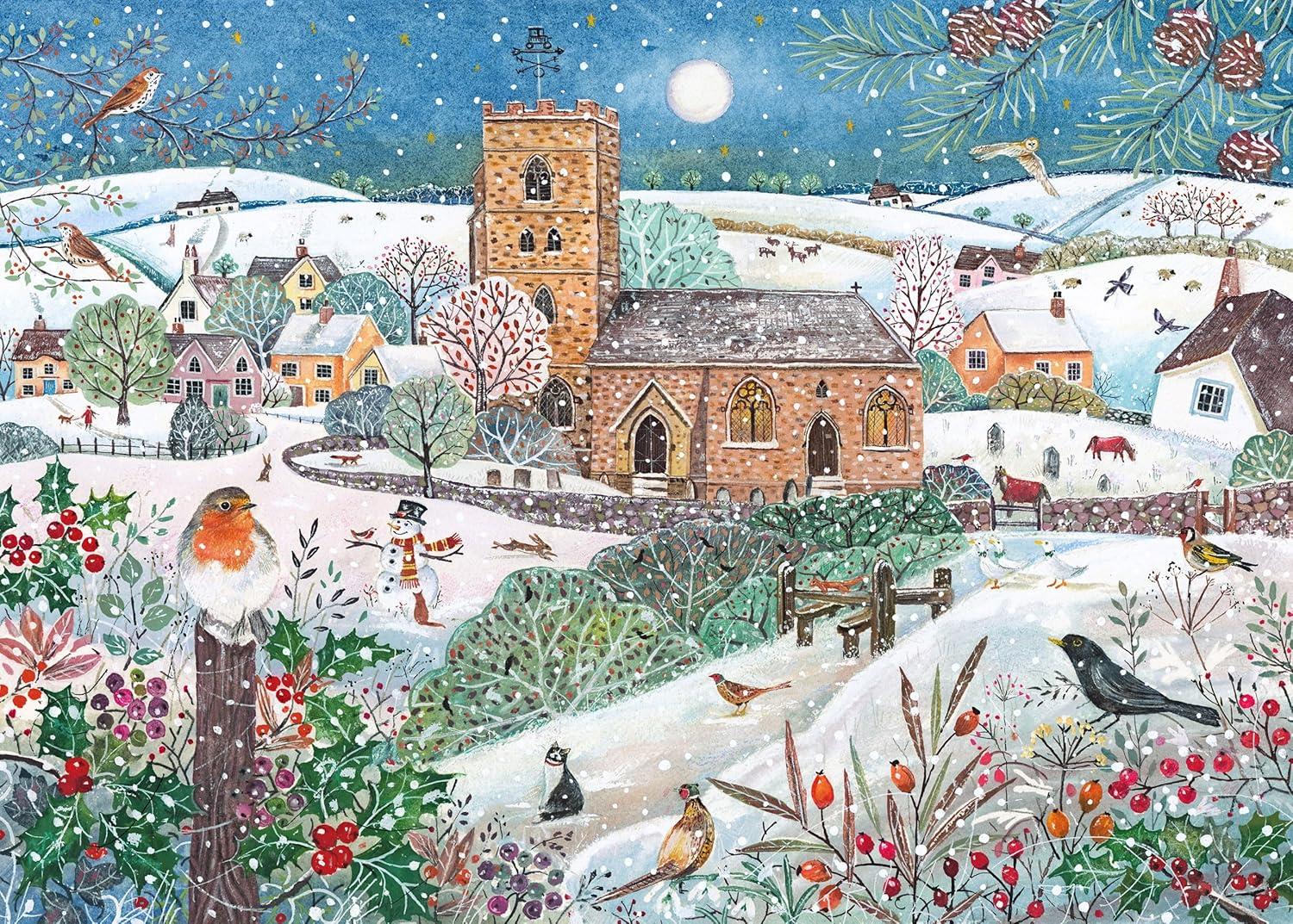 Otter House Winter Village Jigsaw Puzzle (1000 Pieces)
