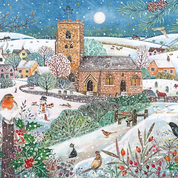 Otter House Winter Village Jigsaw Puzzle (1000 Pieces)
