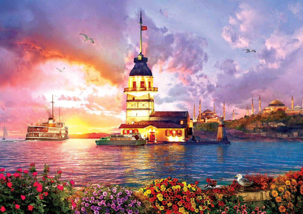 Art Puzzle Maiden's Tower Jigsaw Puzzle (1000 Pieces)