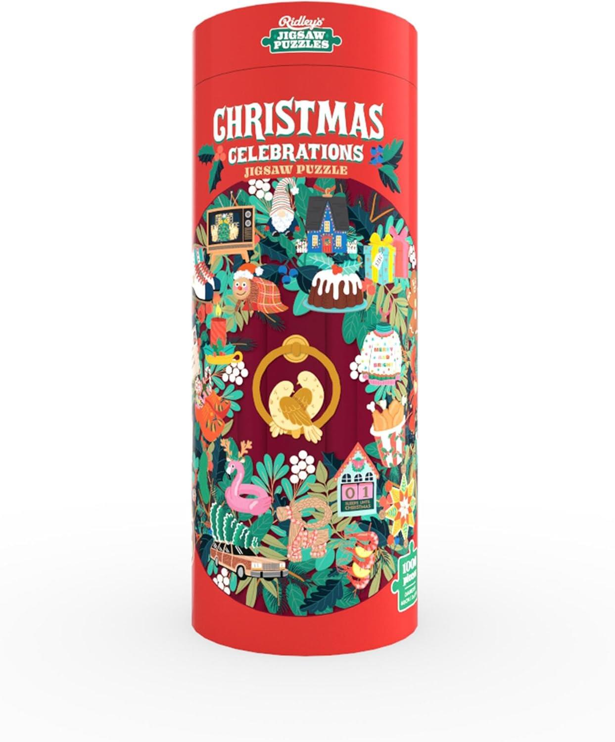Ridleys Christmas Celebrations Circular Jigsaw Puzzle (1000 Pieces)