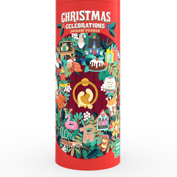 Ridleys Christmas Celebrations Circular Jigsaw Puzzle (1000 Pieces)