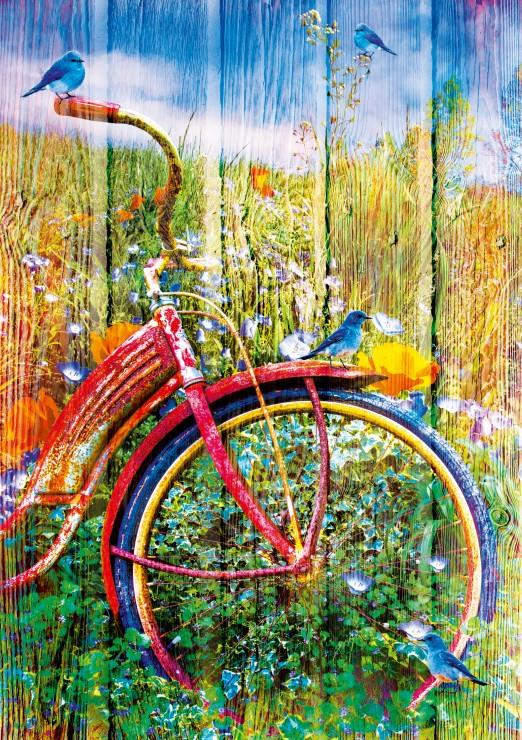 Bluebird Bluebirds on a Bicycle Jigsaw Puzzle (1000 Pieces)