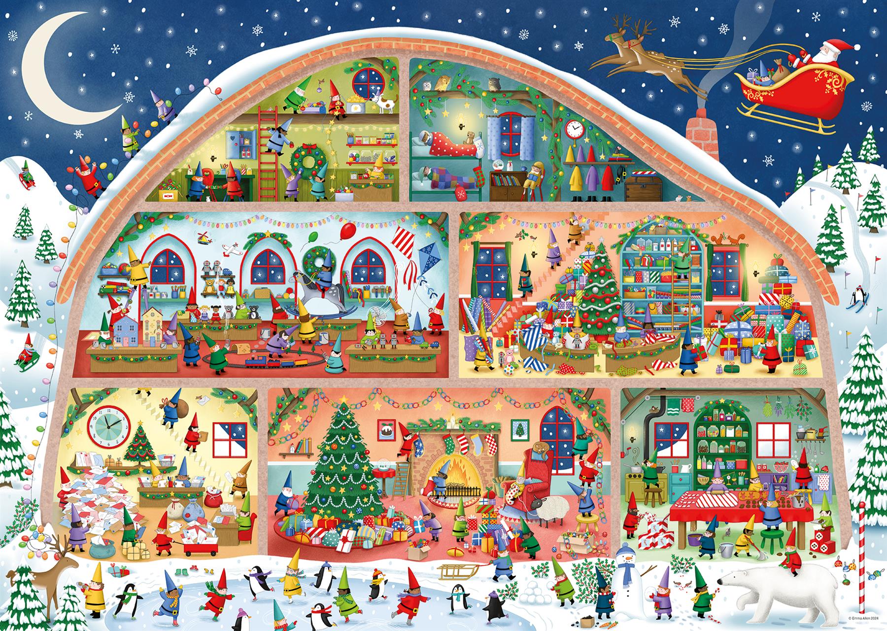 Ravensburger Santa's Workshop Jigsaw Puzzle (1000 Pieces)