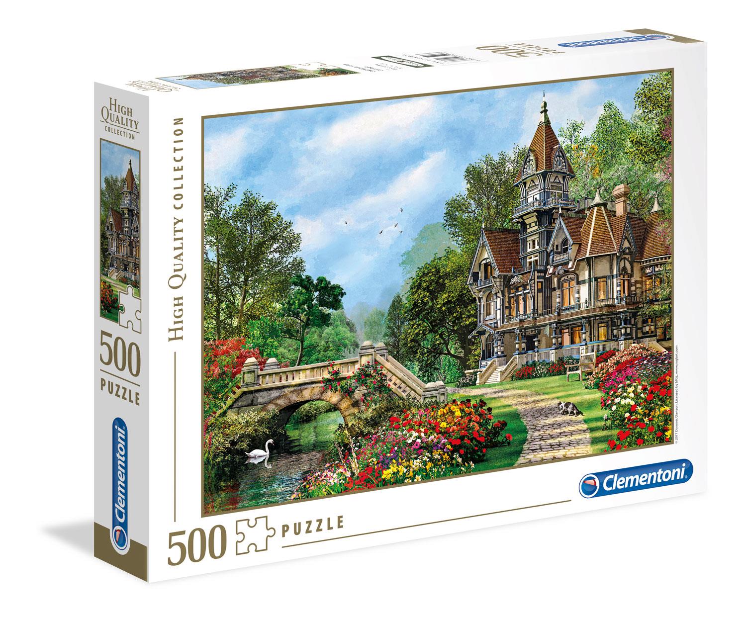 Clementoni Old Waterway Cottage High Quality Jigsaw Puzzle (500 Pieces) DAMAGED BOX