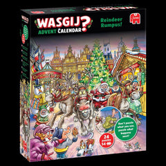 Wasgij Advent Calendar Reindeer Rumpus! Jigsaw Puzzles (24 x 54 Pieces)